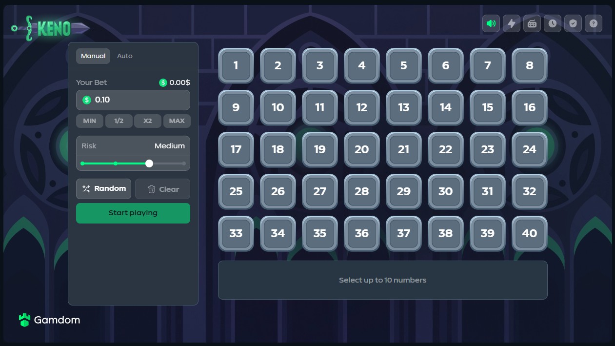 Gamdom Adds Keno with 99% RTP & $100K Launch Contest