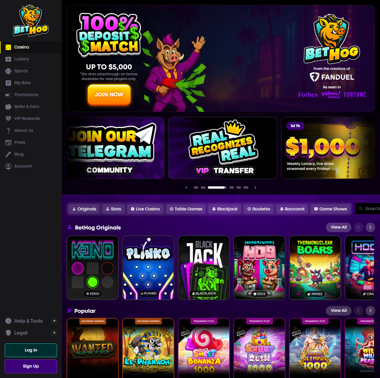 BetHog screenshot