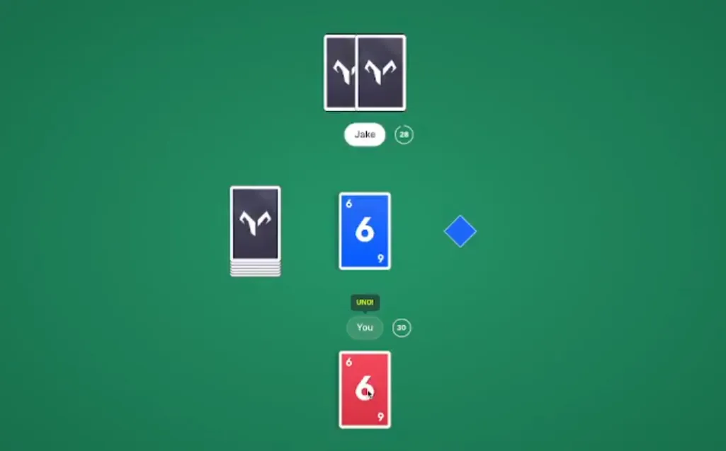 Uno-Lite game screenshot